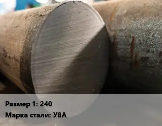 Поковка круглая 240 Сталь: У8А